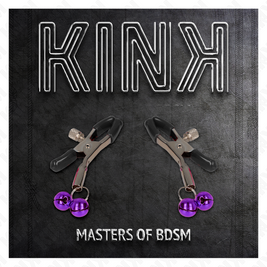 Kink - Morsetto Per Capezzolo A Doppia Campana Viola 6 Cm