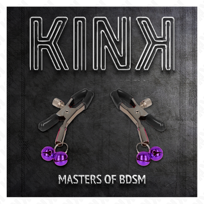 Kink - Morsetto Per Capezzolo A Doppia Campana Viola 6 Cm