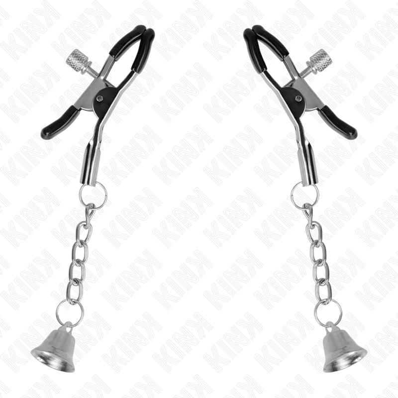 Kink - Morsetti Per Capezzoli A Campanella In Argento 6 Cm