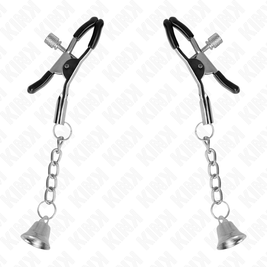 Kink - Morsetti Per Capezzoli A Campanella In Argento 6 Cm