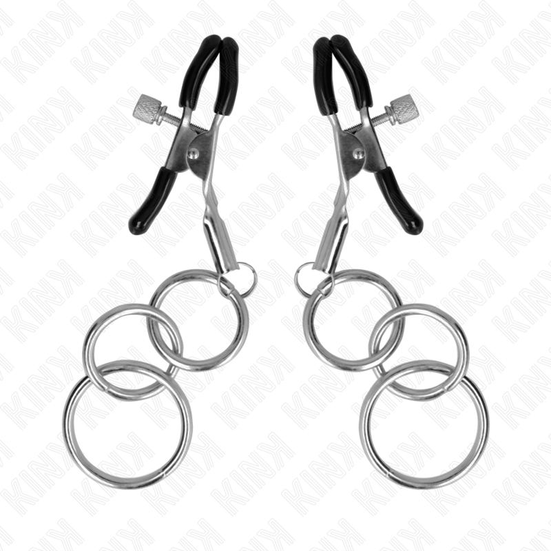 Kink - Morsetto Per Nipplo Con 3 O-Ring 6 Cm