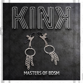 Kink - Morsetto Per Capezzolo Con Anello E Catenina Argento 6 Cm