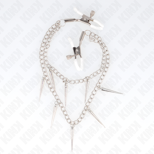 Kink - Morsetti Per Capezzoli Con Catene A Punte 30 Cm