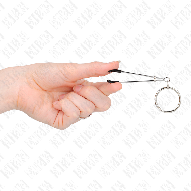 Kink - Morsetti Per Capezzoli Sottili Con O-Ring 7 Cm
