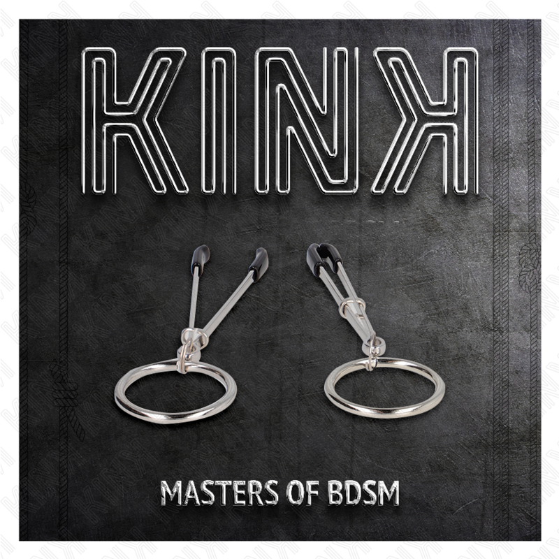 Kink - Morsetti Per Capezzoli Sottili Con O-Ring 7 Cm