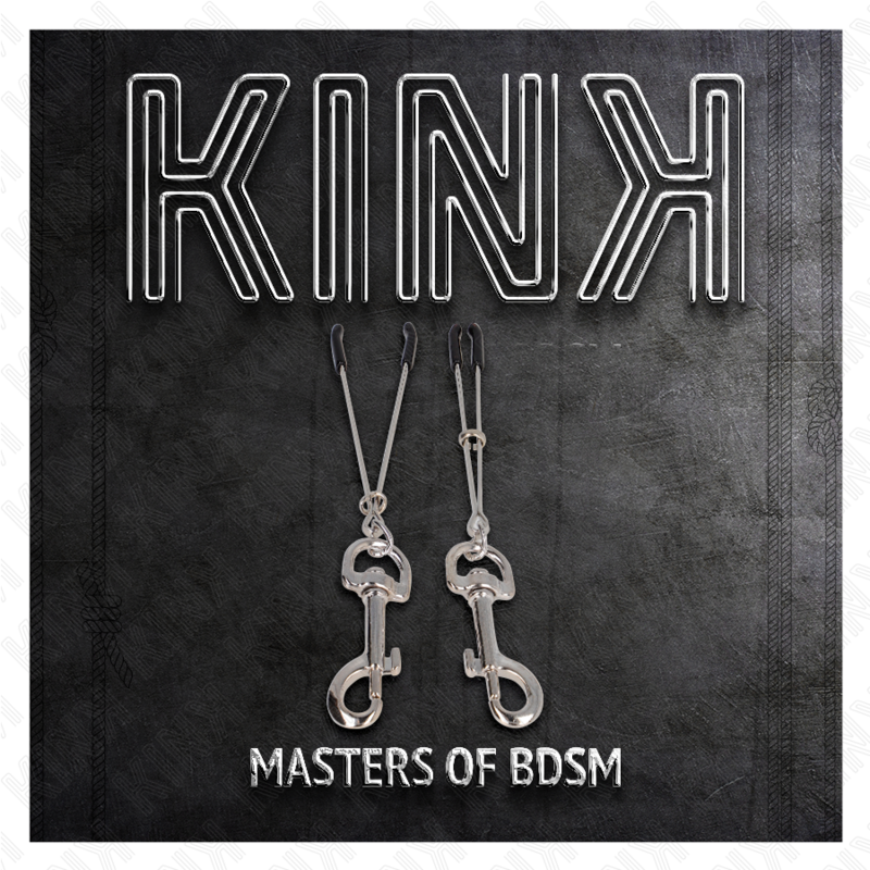 Kink - Morsetto Per Capezzoli A Gancio Sottile Argento 7 Cm