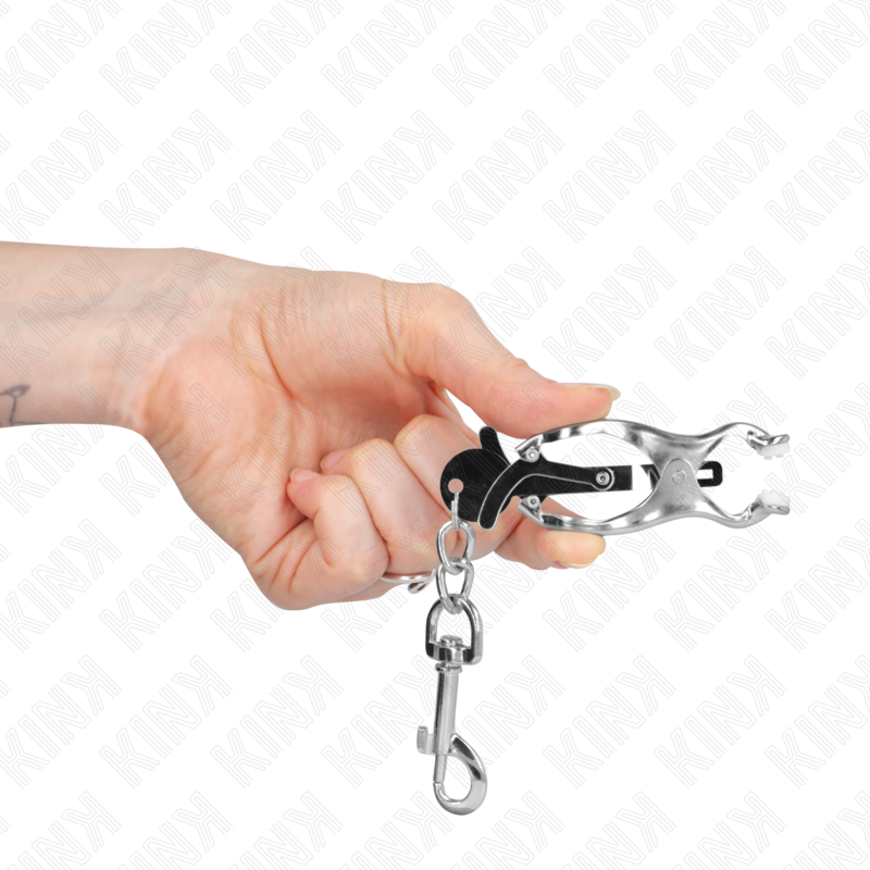 Kink - Morsetti Per Capezzoli A Trifoglio Giapponesi Con Ganci Argento