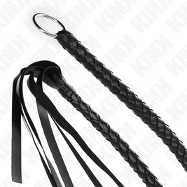 Kink - Frusta Serpente Con Anello Nero Per La Mano 65 Cm