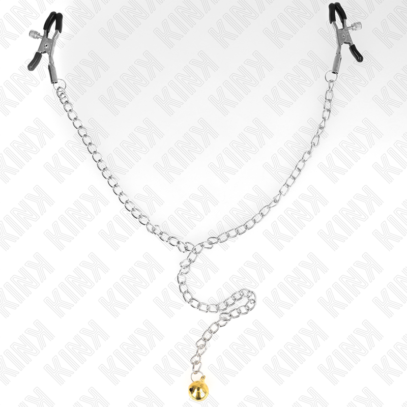 Kink - Morsetti Per Capezzoli A Catena Con Campana 30 Cm
