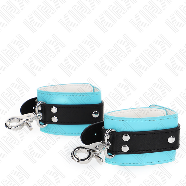 Kink - Dispositivi Di Resistenza Per Polsi Premium Con Bloccabili Nero / Blu Regolabili 21-28 Cm X 5,5 Cm