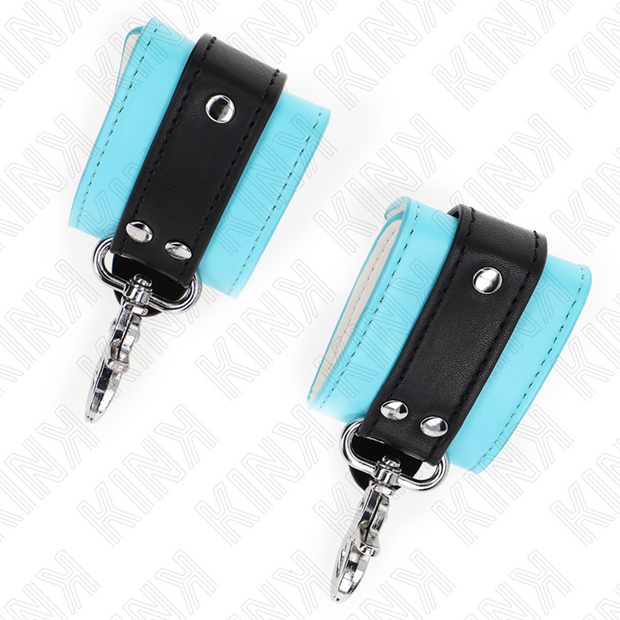 Kink - Dispositivi Di Resistenza Per Polsi Premium Con Bloccabili Nero / Blu Regolabili 21-28 Cm X 5,5 Cm