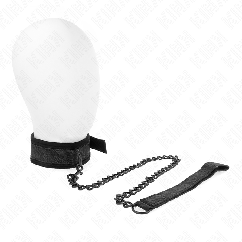 Kink - Collare Modello Base Con Guinzaglio 77 Cm Modello 5 Regolabile 34-54 Cm X 5 Cm