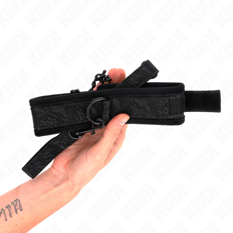 Kink - Collare Modello Base Con Guinzaglio 77 Cm Modello 5 Regolabile 34-54 Cm X 5 Cm