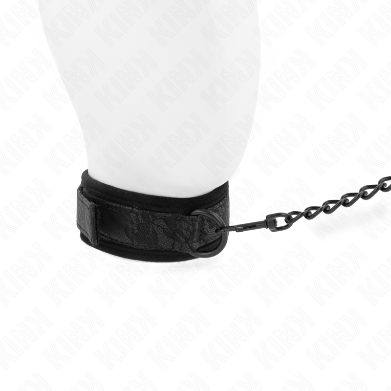 Kink - Collare Modello Base Con Guinzaglio 77 Cm Modello 5 Regolabile 34-54 Cm X 5 Cm