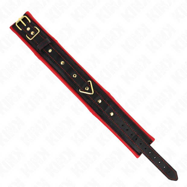 Kink - Collare Con Guinzaglio In Tessuto Tinta Unita Regolabile 33-48 Cm X 5,7 Cm