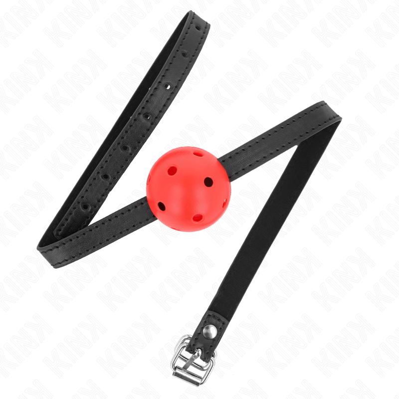 Kink - Simplicity Rosso Ball Gag Traspirante 4,5 Cm 62 X 1,5 Cm