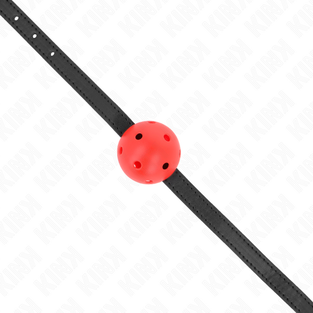 Kink - Simplicity Rosso Ball Gag Traspirante 4,5 Cm 62 X 1,5 Cm