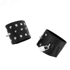 Kink - Cinturini Punk Per Polsi Con Punte 25 X 6 Cm