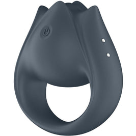 SATISFYER - PERFECT PAIR 2 MULTIVIBRATORE 2 IN 1 ANELLO PER PENE E STIMOLATORE PER DITA GRIGIO