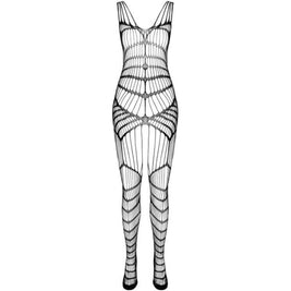 Passion - Bs 102 Bodystocking Nero Taglia Unica