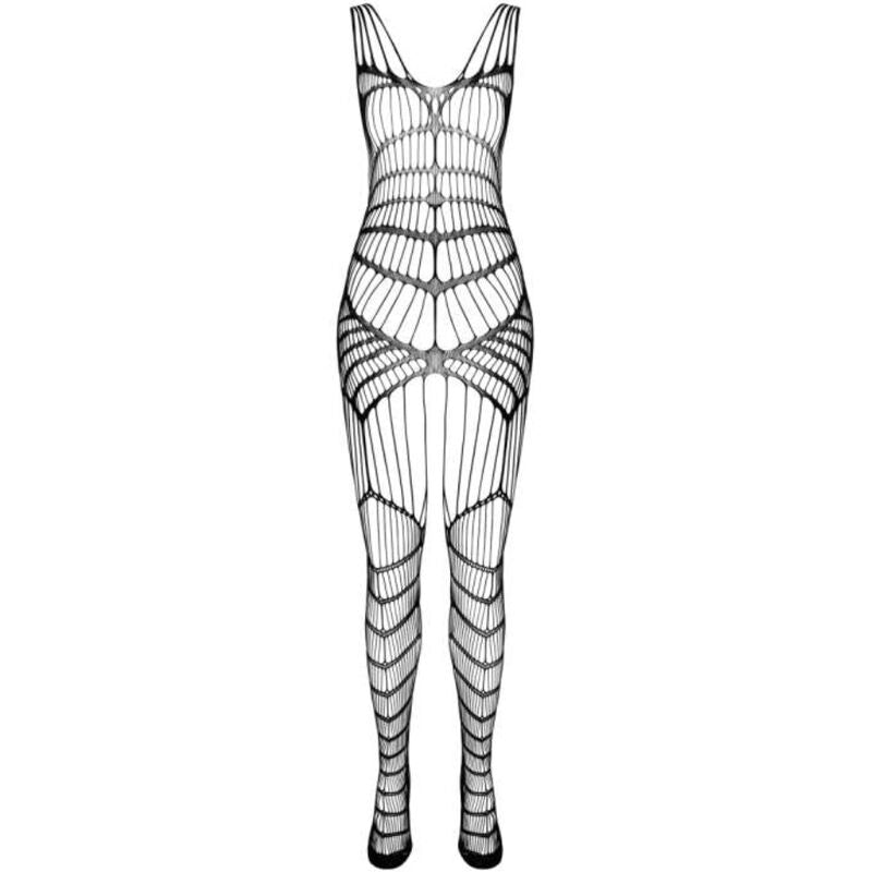 Passion - Bs 102 Bodystocking Nero Taglia Unica
