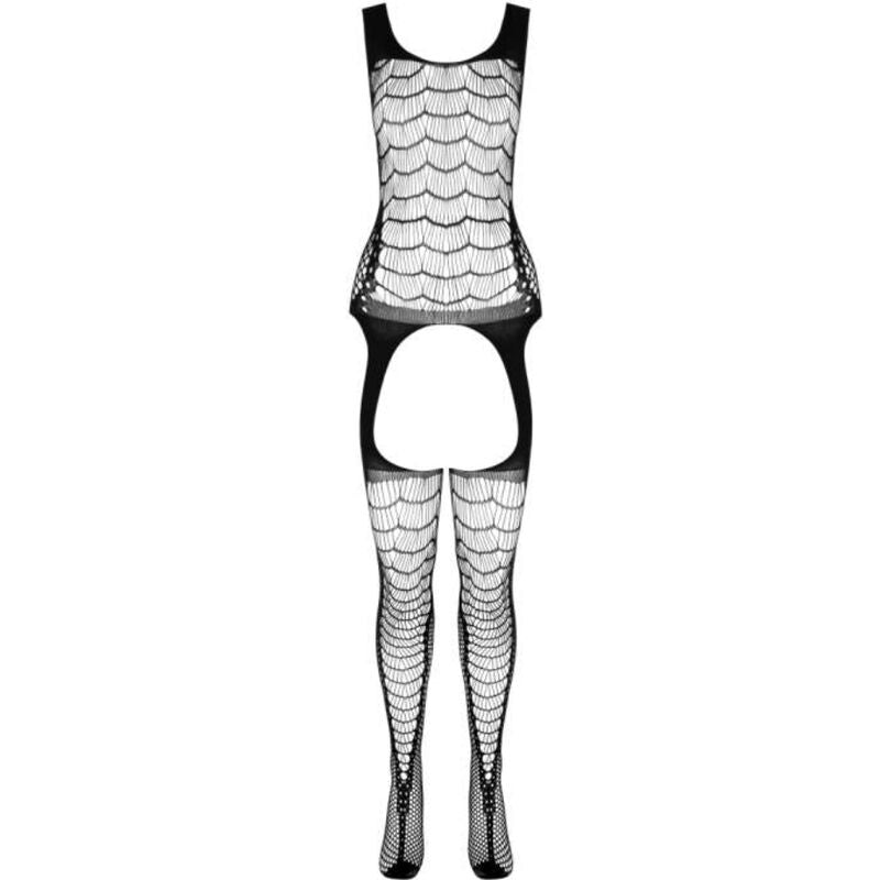Passion - Bs 104 Bodystocking Nero Taglia Unica