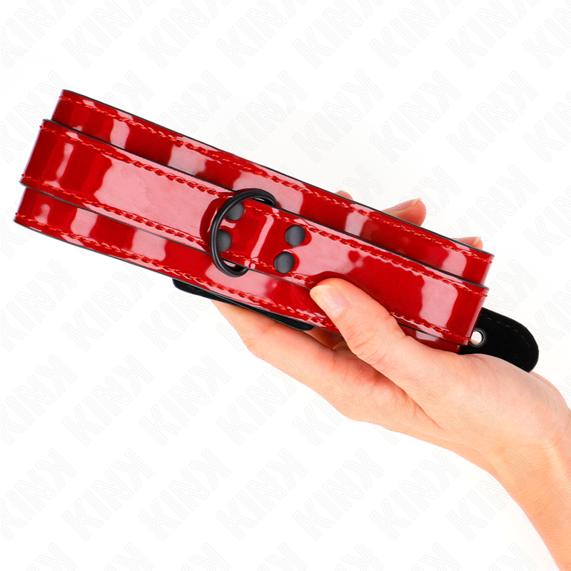 Kink - Collana Regolabile Rosso Vino 37,5-49,5 Cm X 5 Cm