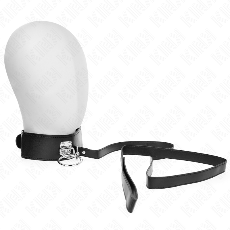 Kink - Guinzaglio Borchiato 116 Cm Collare Con Cinturino In Similpelle 50 X 5 Cm