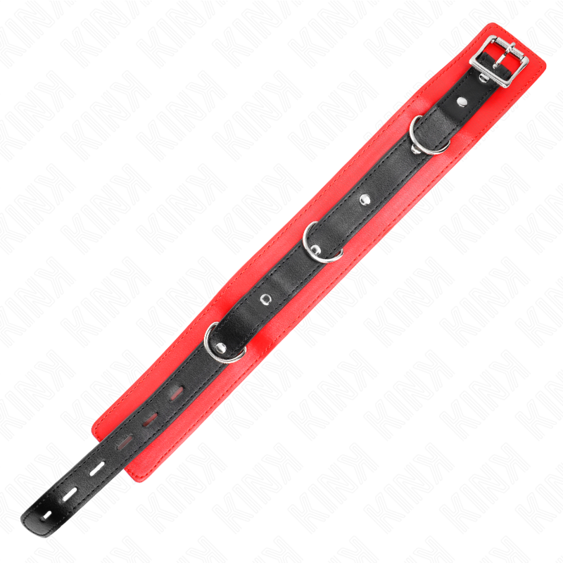 Kink - Collare Con Cintura 65 Cm Con Cinghia Rossa 54 X 4,5 Cm