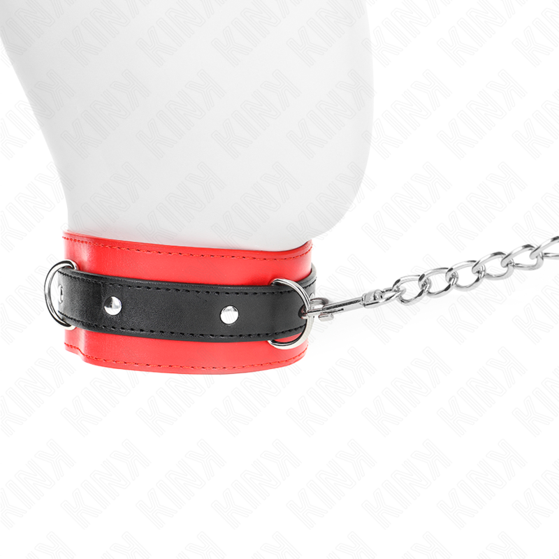 Kink - Collare Con Cintura 65 Cm Con Cinghia Rossa 54 X 4,5 Cm