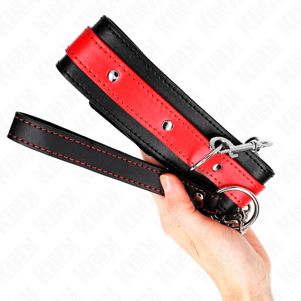 Kink - Collana Con Cinturino Rosso 65 Cm Regolabile 36-43 Cm X 5 Cm
