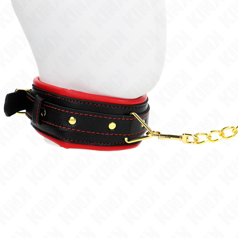 Kink - Collana Con Cinturino In Similpelle Spugna Modello 2 Regolabile 37-54 Cm X 3 Cm