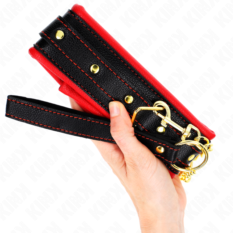Kink - Collana Con Cinturino In Similpelle Spugna Modello 2 Regolabile 37-54 Cm X 3 Cm