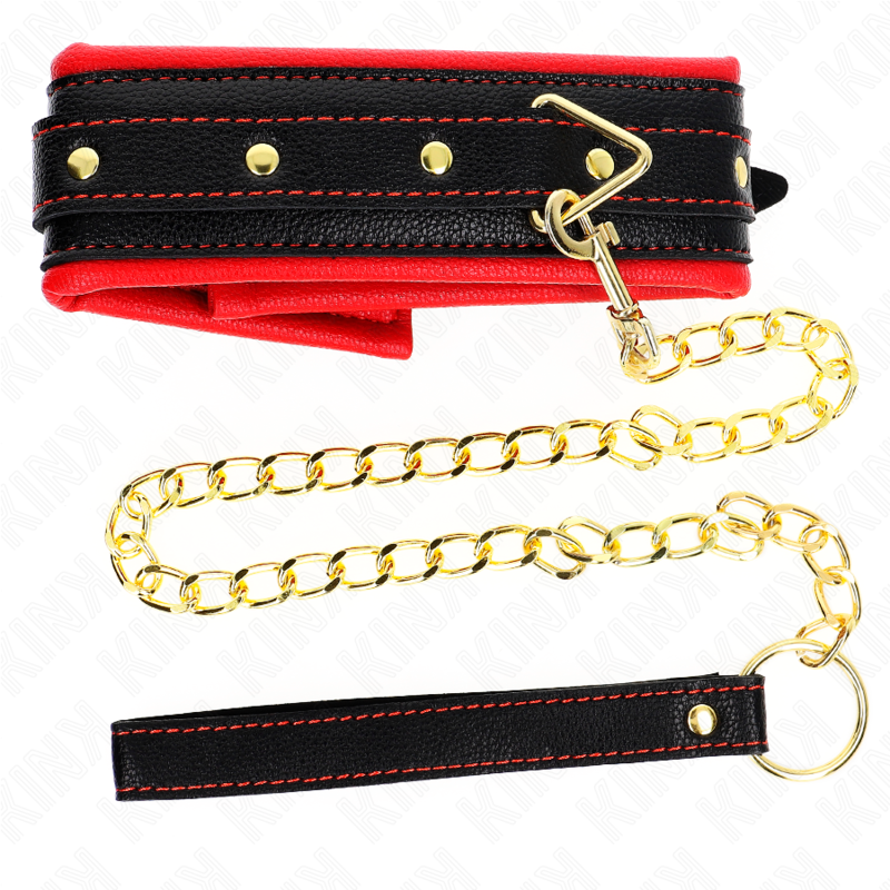 Kink - Collana Con Cinturino In Similpelle Spugna Modello 2 Regolabile 37-54 Cm X 3 Cm