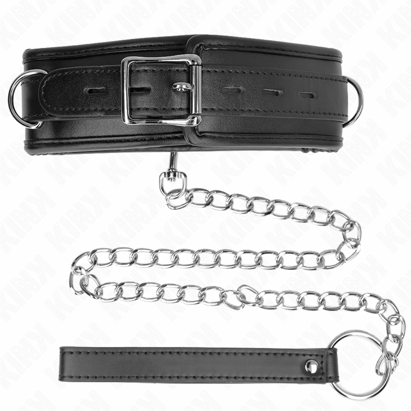 Kink - Collana Con Cinturino In Similpelle Spugna Modello 3 Regolabile 37-54 Cm X 3 Cm