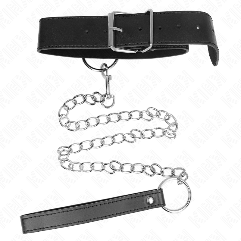 Kink - Collare Modello Base Con Guinzaglio Modello 4 Regolabile 36-43 Cm