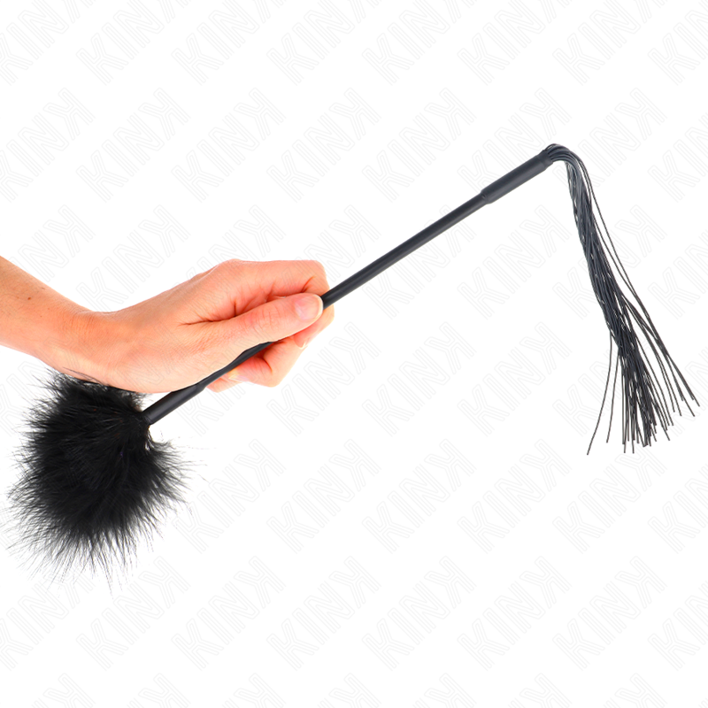 Kink - Frusta In Silicone Con Piume Per Solletico 47 Cm