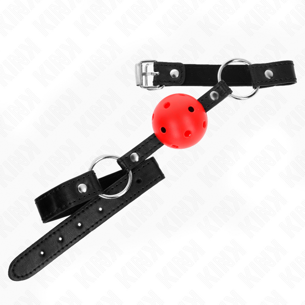 Kink - Palla Rossa Cavo Dura 4,5 Cm Gag Modello 1 63,5 X 2 Cm