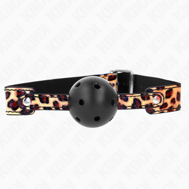 Kink - Palla Traspirante Leopardo 4,5 Cm Bavaglio 65 X 2,5 Cm