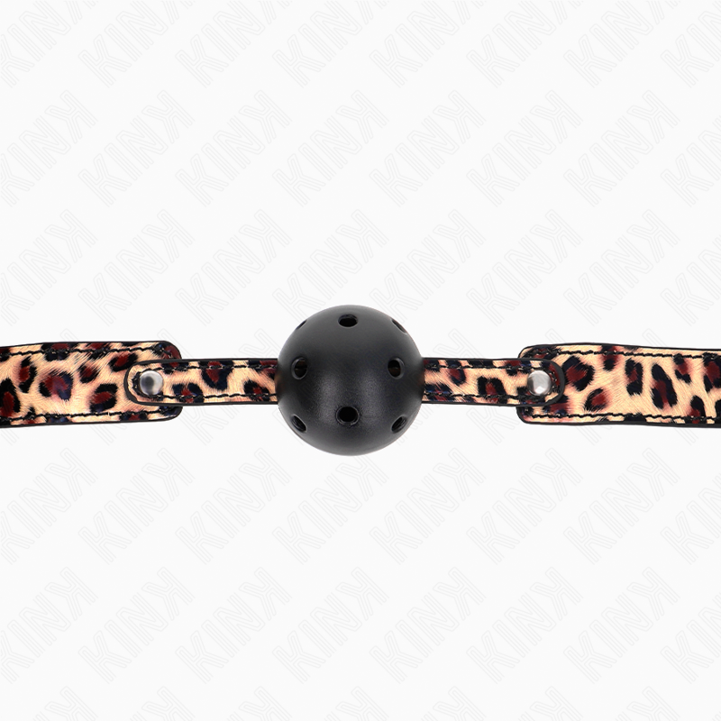 Kink - Palla Traspirante Leopardo 4,5 Cm Bavaglio 65 X 2,5 Cm