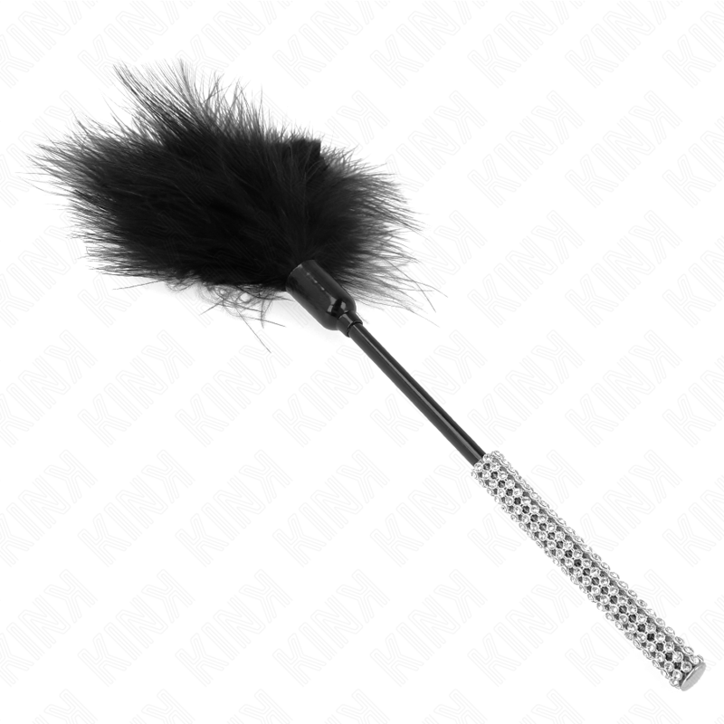 Kink - Piume Tickle Con Manico In Strass 27 Cm