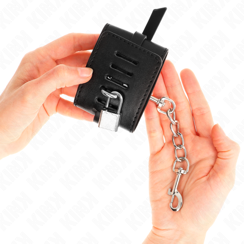 Kink - Dispositivi Di Bloccaggio Per Polsi Deluxe Neri Regolabili 14,5-21 Cm X 6 Cm