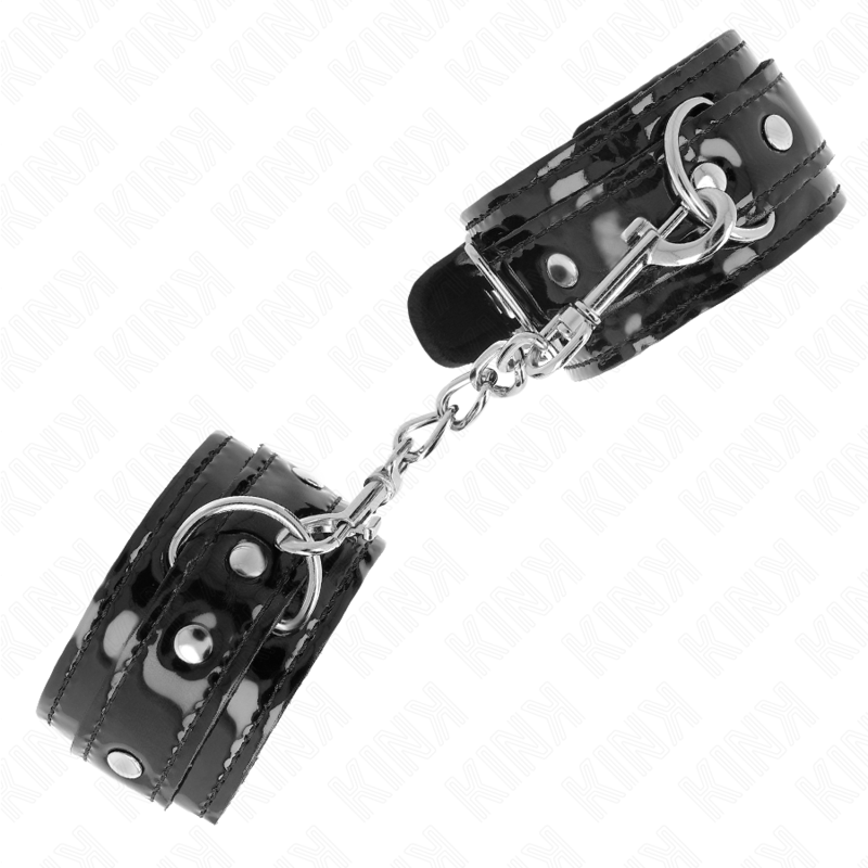 Kink - Polsini In Neoprene Lucido Regolabili 17-24 Cm X 4,5 Cm