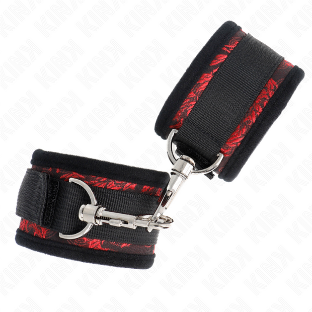 Kink - Scandal Cinturini Da Polso Rosso-Nero