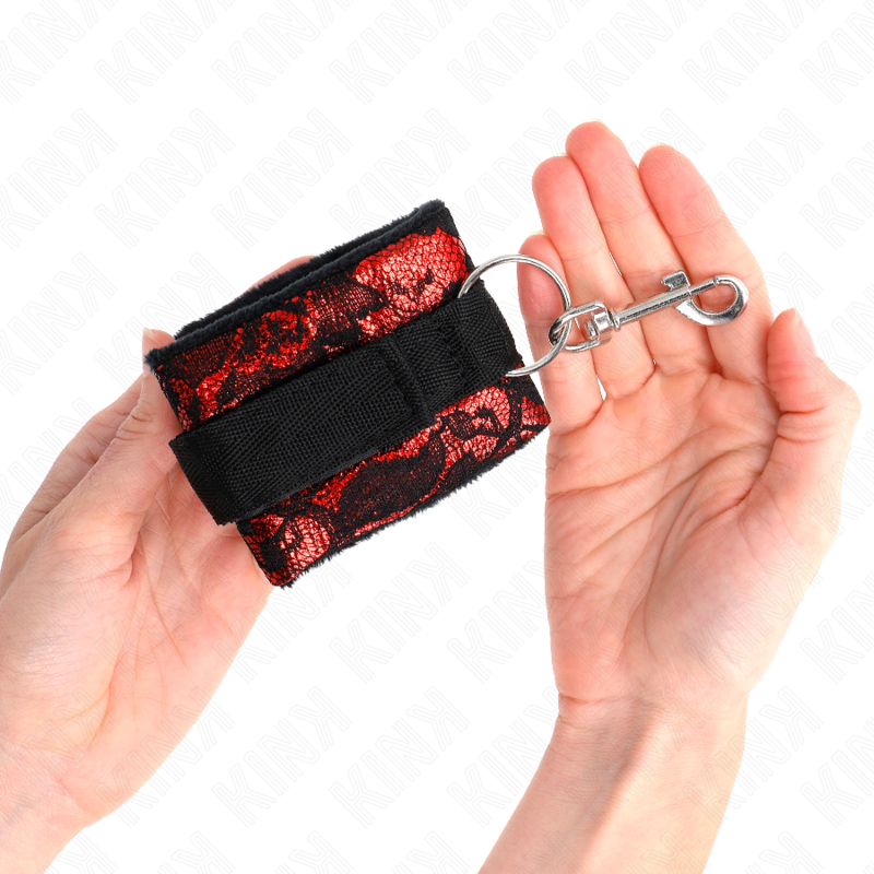 Kink - Scandal Cinturini Da Polso Rosso-Nero