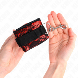 Kink - Scandal Cinturini Da Polso Rosso-Nero