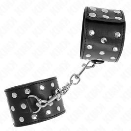 Kink - Cinturini Punk Per Polsi Regolabili 19-24 Cm X 5,5 Cm