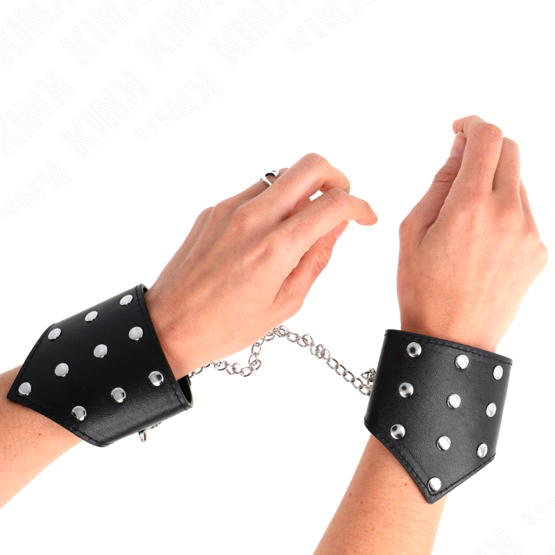Kink - Braccialetti Stile Black Point Con Catena Regolabile 17-23 Cm X 8,5 Cm