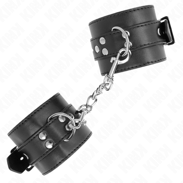 Kink - Cintura Per Polsi Nera Con Cintura Nera Regolabile 17-28 Cm X 6 Cm