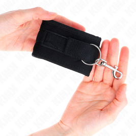 Kink - Cinturini Da Polso Con Chiusura A Strappo In Nylon Modello Nero 2 Regolabili 18-35 Cm X 6 Cm